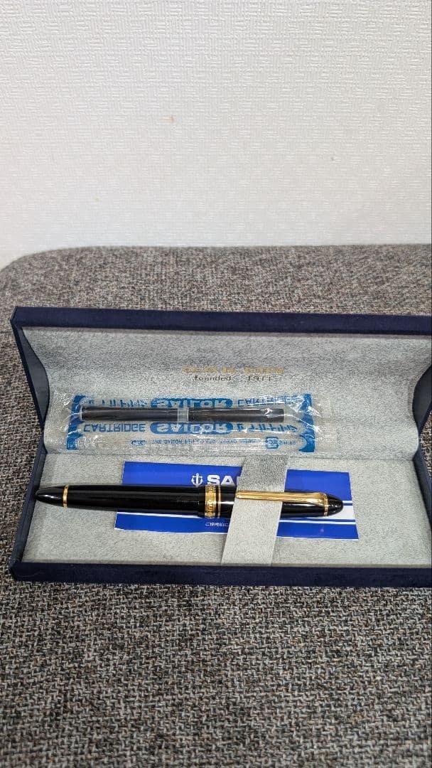 SAILOR 1019万年筆 14kブルー（紺）K. Oda刻印付き