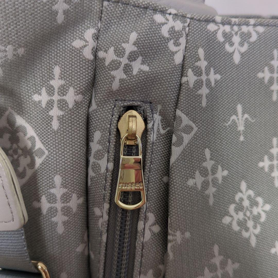 russet ラシット■美品 ノットデザイン2WAYトートバッグ ショルダー