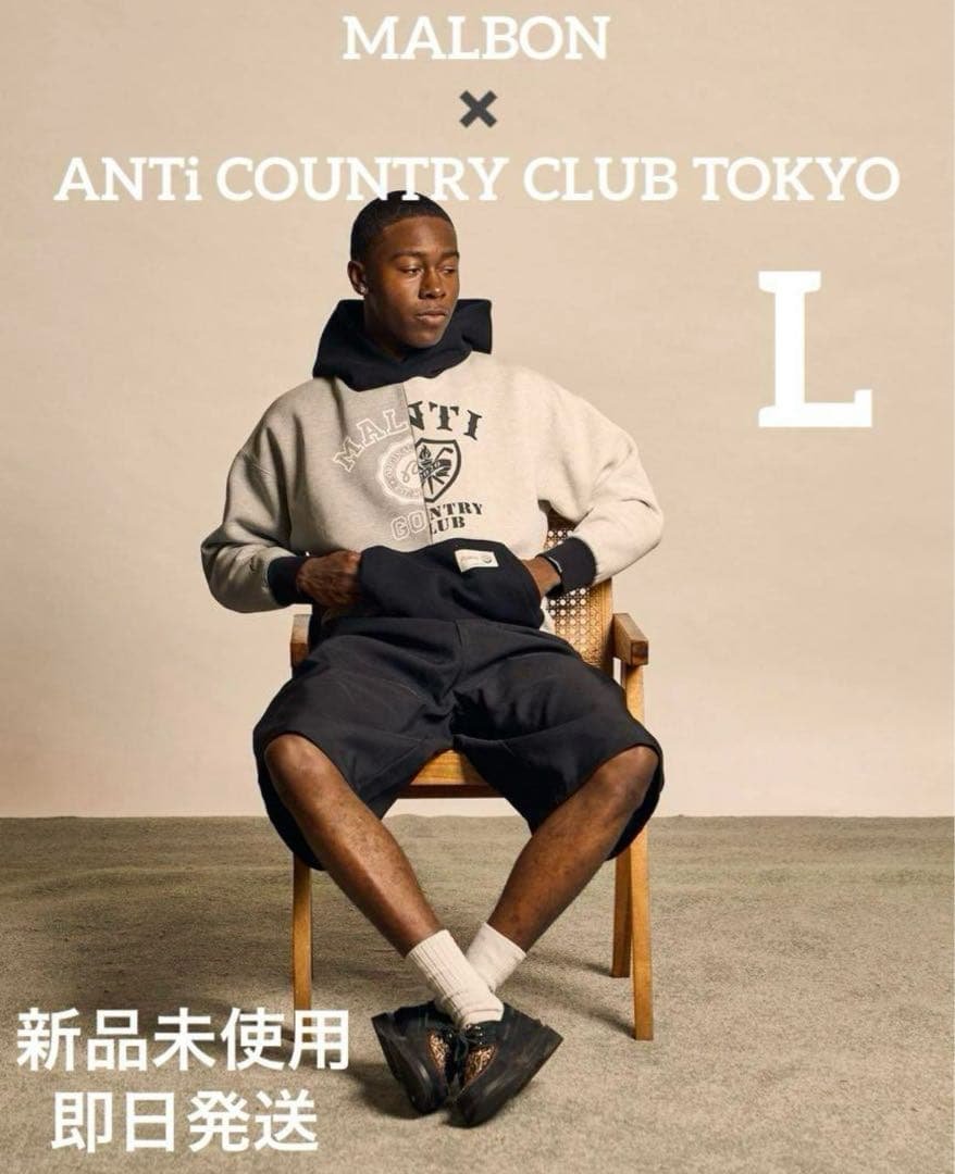 メンズウェア MALBON x ANTi COUNTRY CLUB TOKYO HOODIE