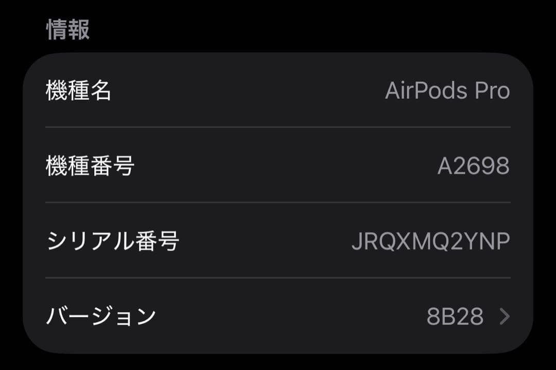 AirPods Pro 第2世代（Lightningタイプ）