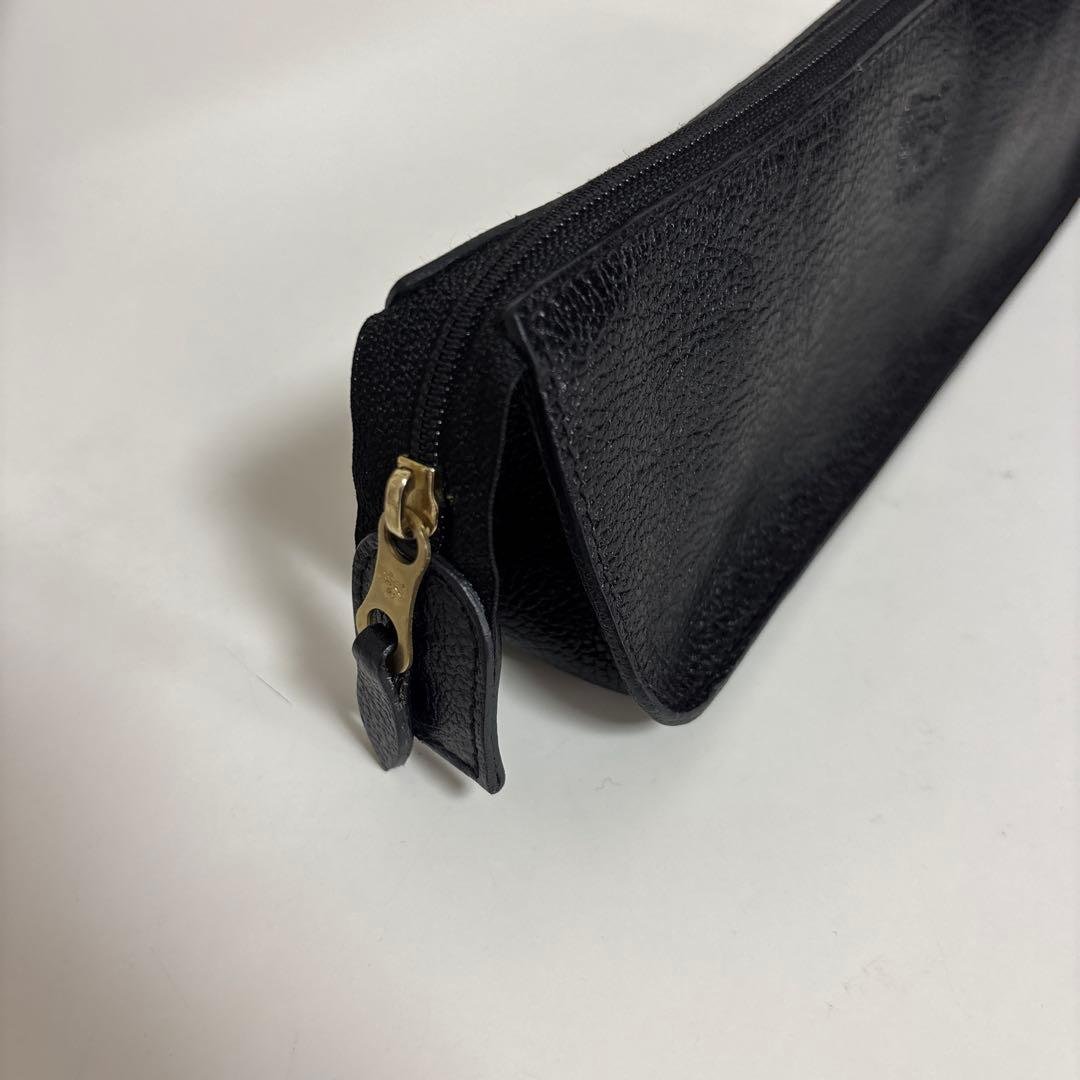IL BISONTE イルビゾンテ 牛革 筆箱 ペンケース 黒 新品未使用