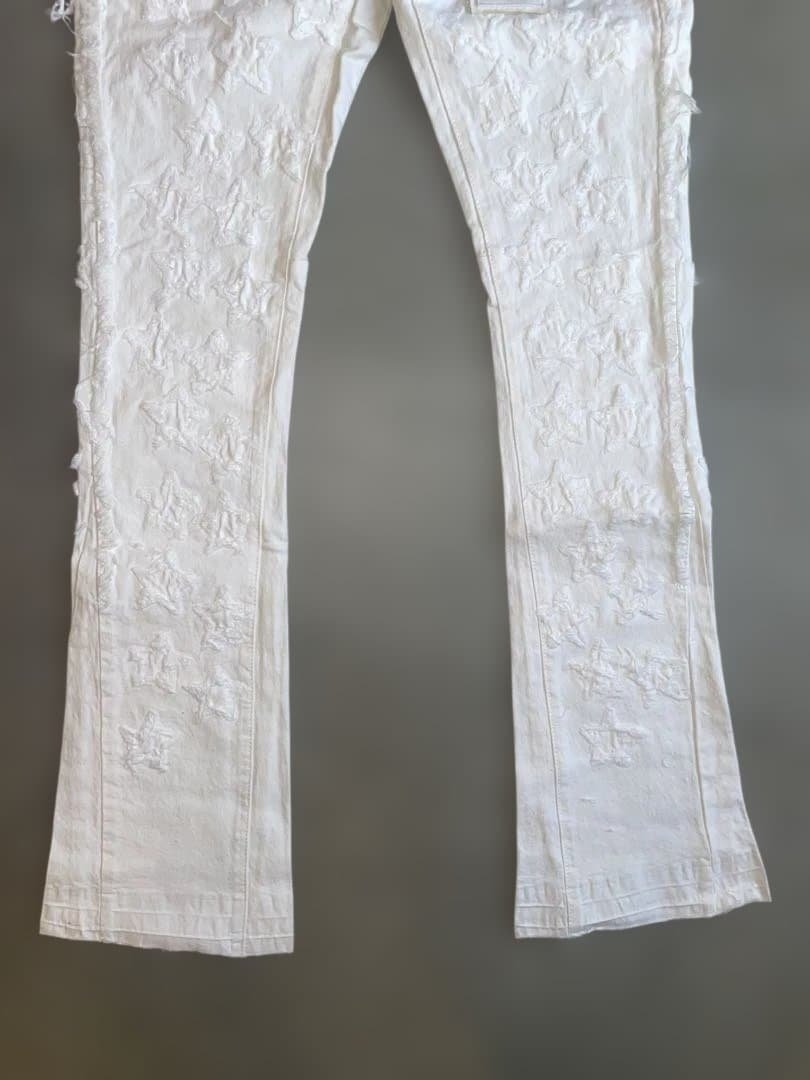 KKsnxm 　バラバサス　ホワイトスターフレアデニム 30