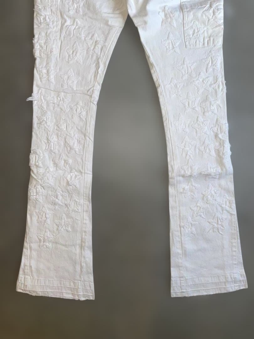 KKsnxm 　バラバサス　ホワイトスターフレアデニム 30