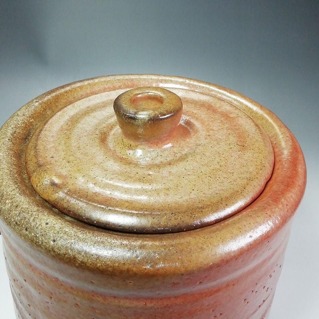 Ｓ４６５　水指　『備前志野水指』『藤原恭助作』　共箱　茶道具