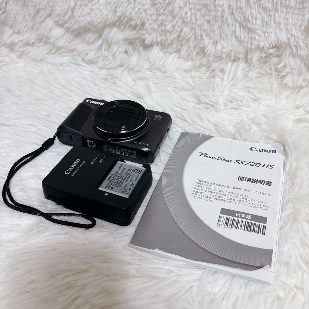 動作済/CANON/PowerShot SX720 HS/20.3M/40倍/黒