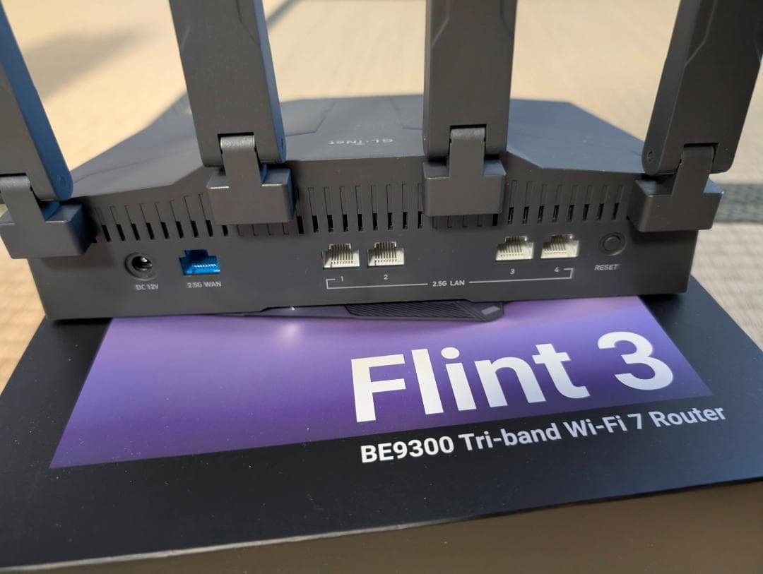 ア*橋様 GL.iNet Flint 3 GL-BE9300 Wi-Fi 7 ル