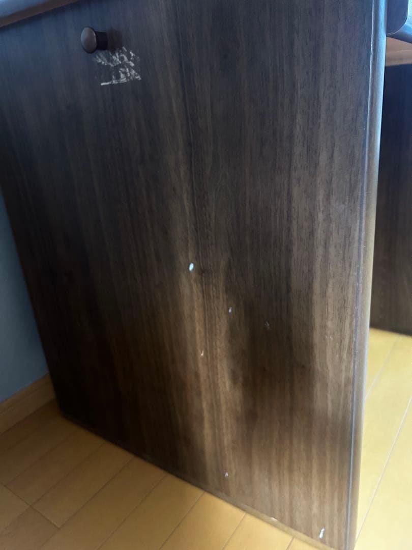 カリモク　学習机　鍵付き引出し