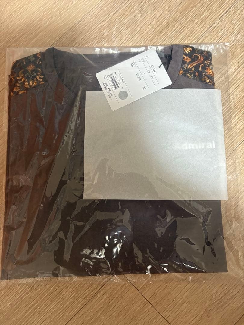 Admiral バックレイヤードスリットダマスクTEE ATLA549 M