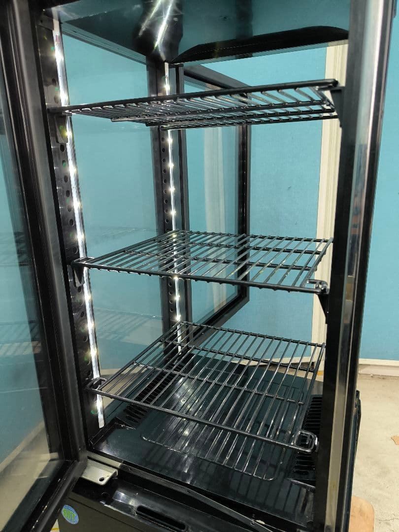 JCM 4面冷蔵ショーケース83L（両面扉）　RITS-83w