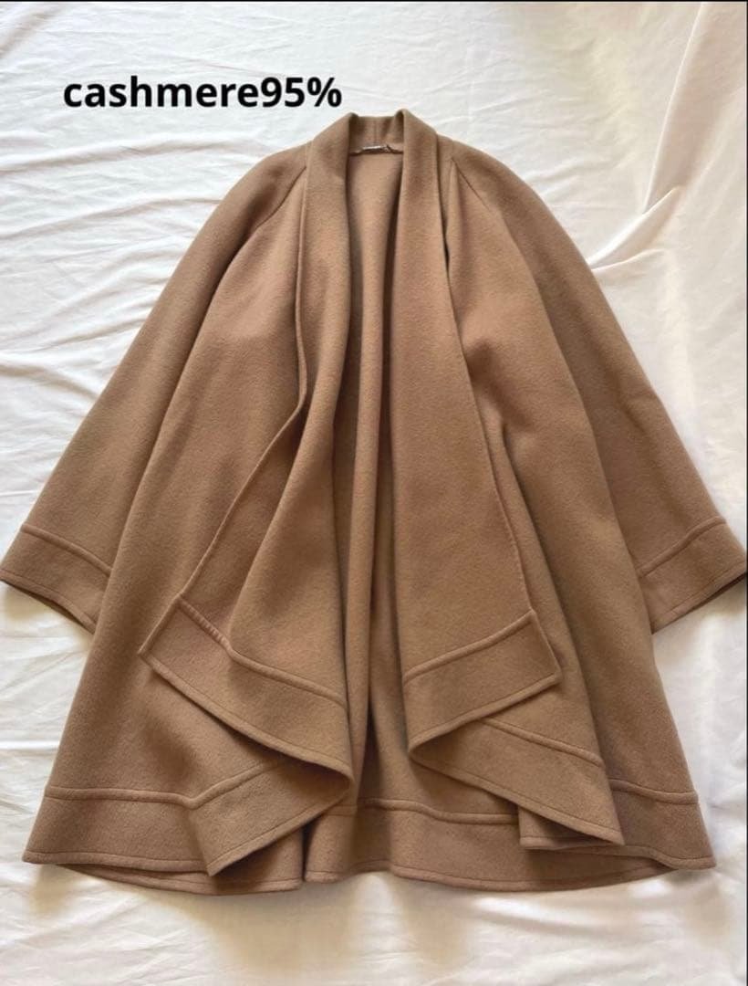 ひさこカシミヤ　ショールカラーコート