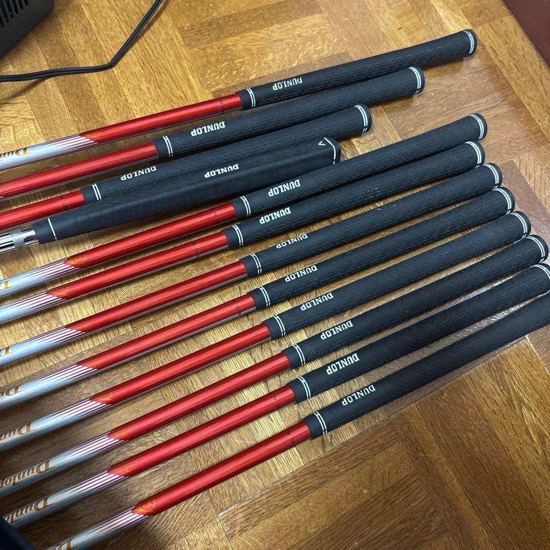 ネイビーとオレンジのチェック柄 ゴルフバッグ
