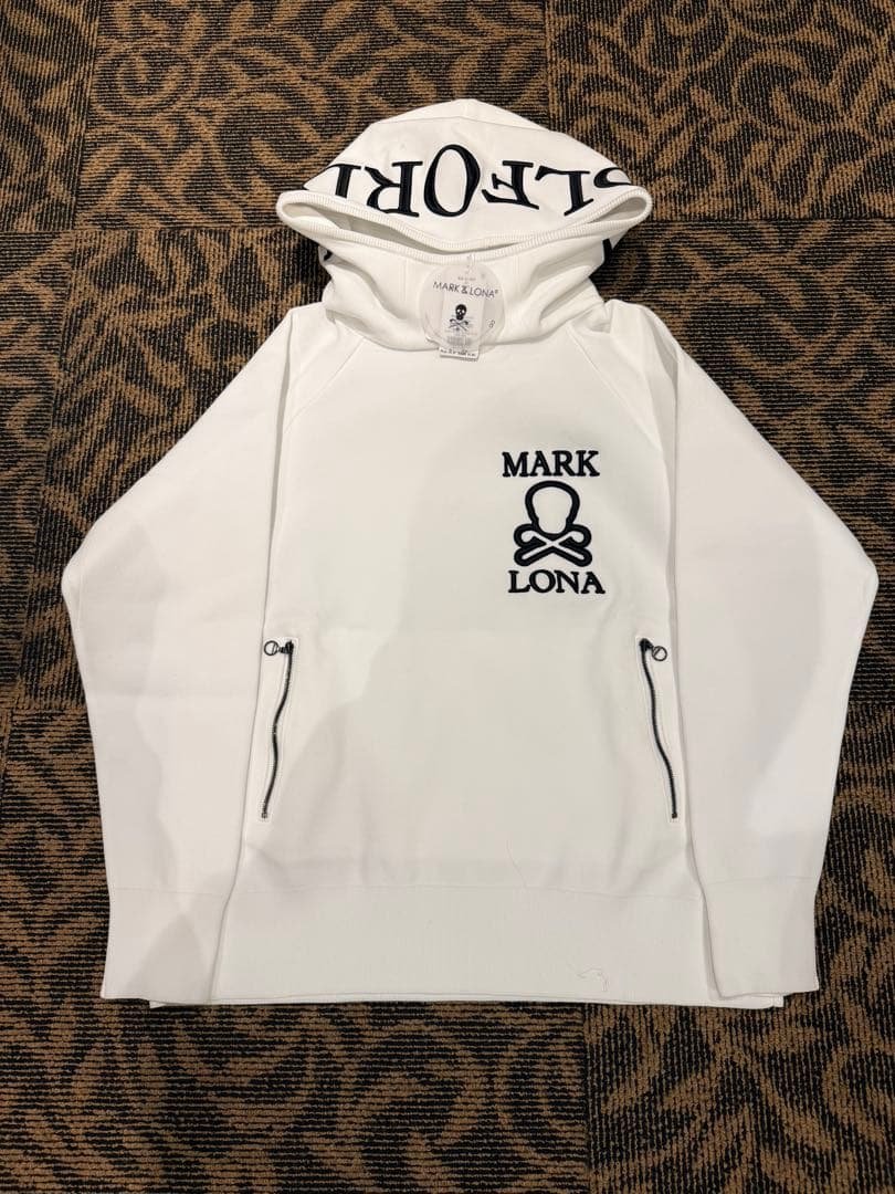 MARK LONA フード付きパーカー ホワイト