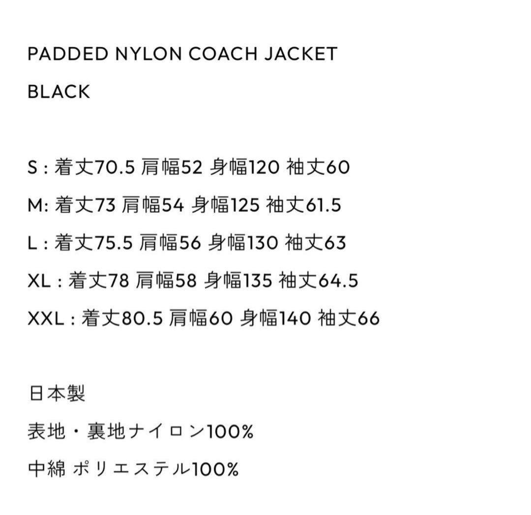 エンノイ　PADDED NYLON COACH JACKET