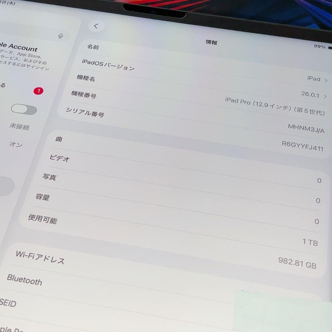 iPad Pro（5世代）12.9【1TB】とApple Pencil2のセット