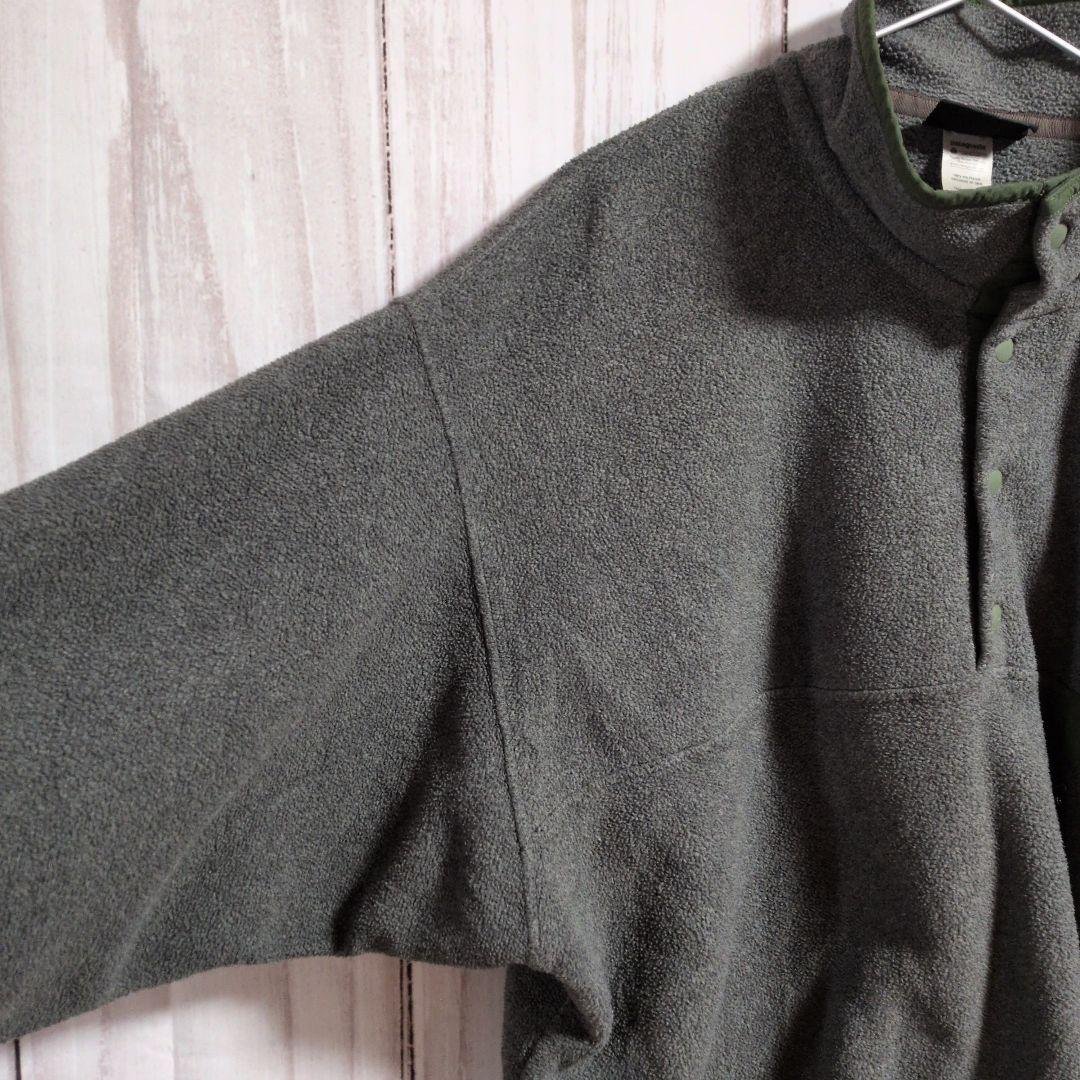 patagonia パタゴニア　ハーフボタンフリース　シンチラ　ワンポイントロゴ