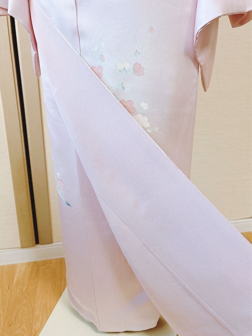 美品　訪問着　一つ紋　フルセット　裄66 加賀友禅 卒業式　入学式　M S 鳥