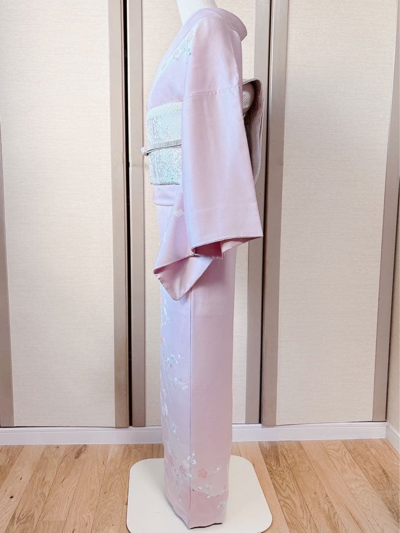 美品　訪問着　一つ紋　フルセット　裄66 加賀友禅 卒業式　入学式　M S 鳥