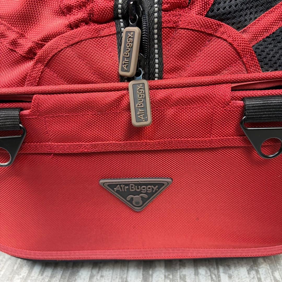 Air Buggy ドーム2コットSMサイズ タンゴレッド アダプタ欠品