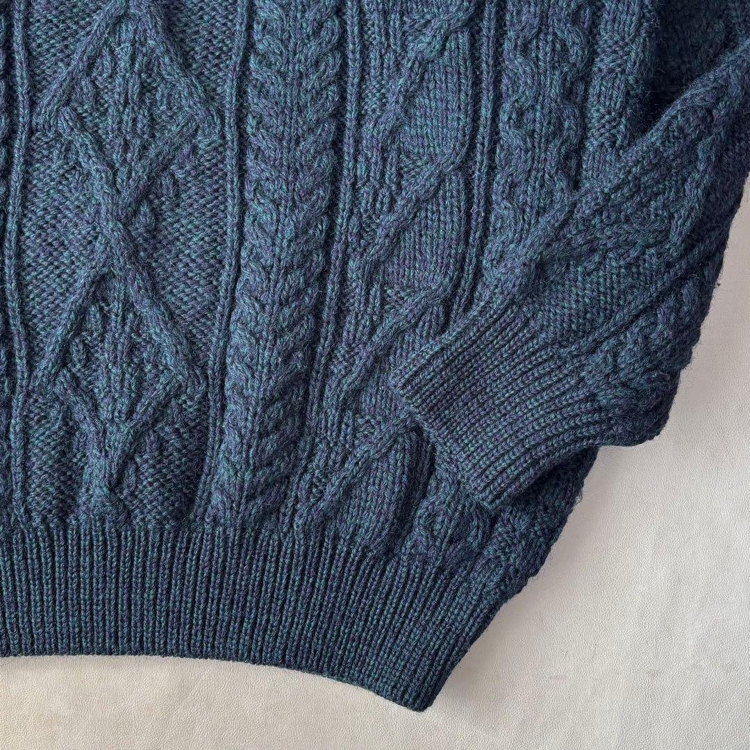 アイルランド製 Aran Crafts フィッシャーマン セーター XLアラン
