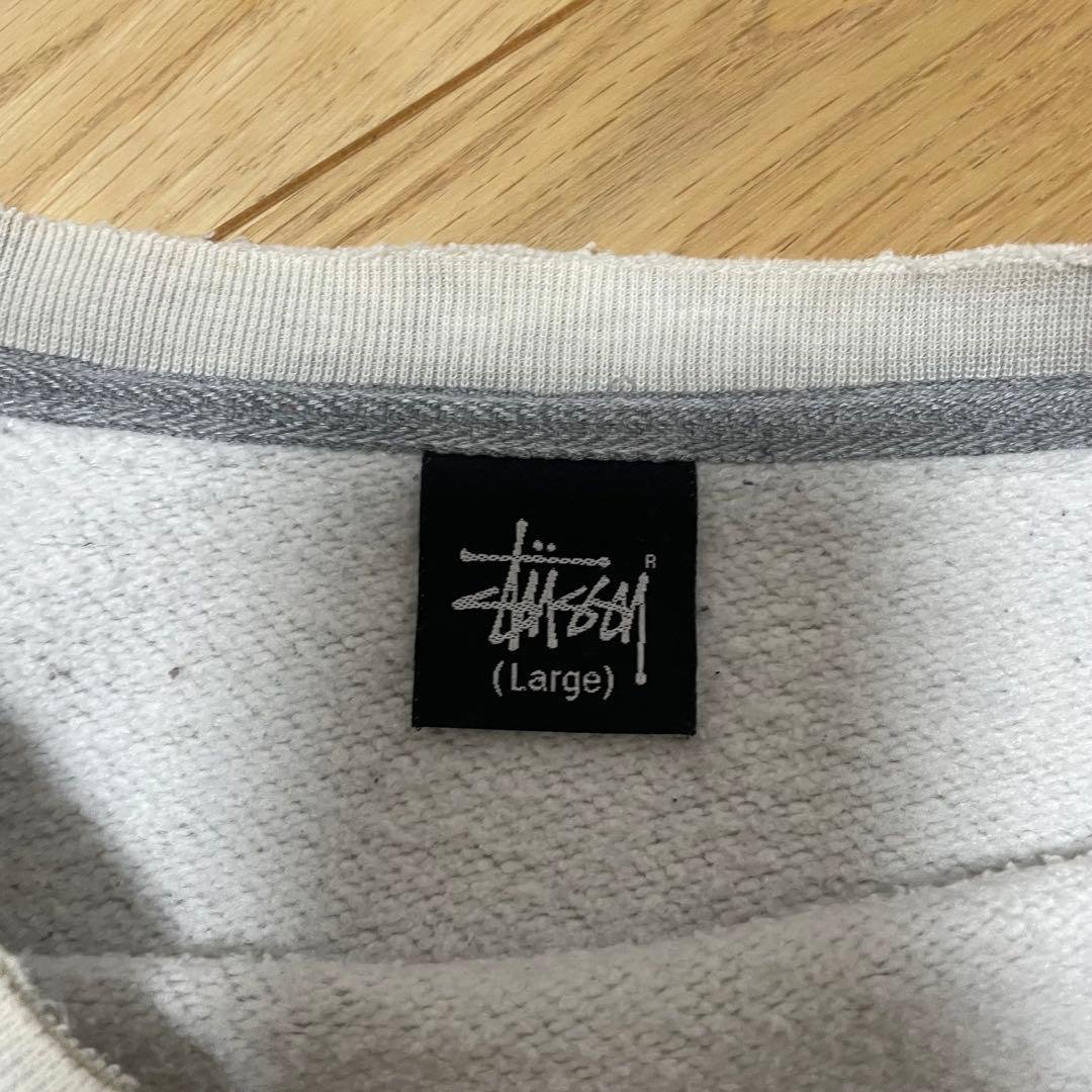 【00s】stussy kids print sweat shirt